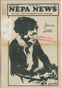 NEPA News Vol.III, No.3. March 1975. The Voice of New England Prisoners Association. Joann Little Artwork?. Deposited by Peter Linebaugh at MayDay Rooms, January 2013.